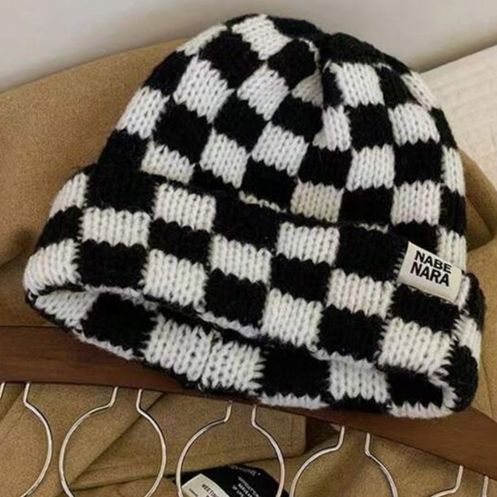 Checkered beanie